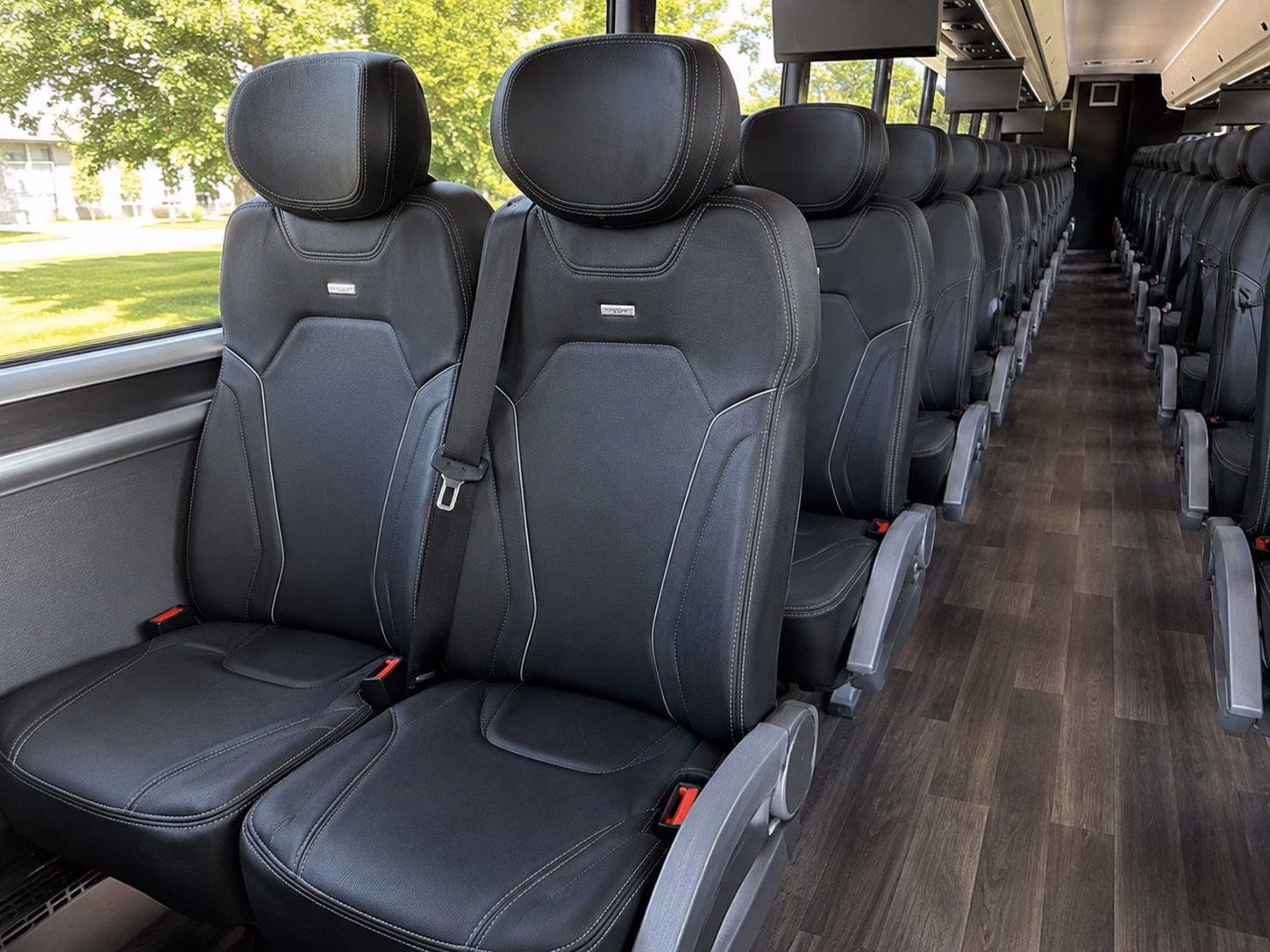 fall river charter bus rental interior